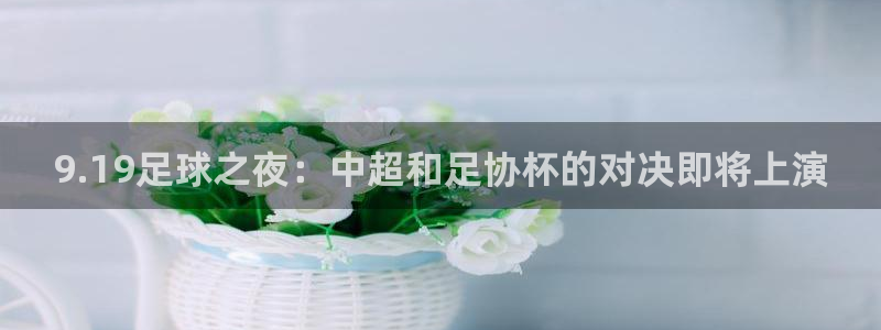 9.19足球之夜：中超和足协杯的对决